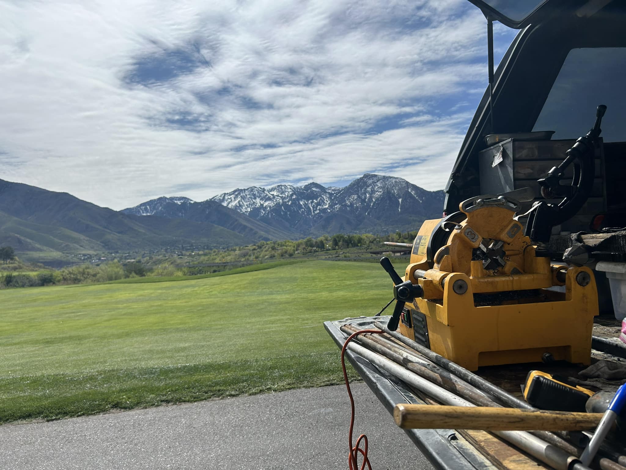 Mobile service with mountain views